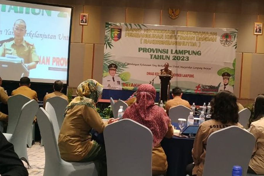BPSILHK Palembang Ikuti Rakorenbanghut Tahun 2024 Provinsi Lampung