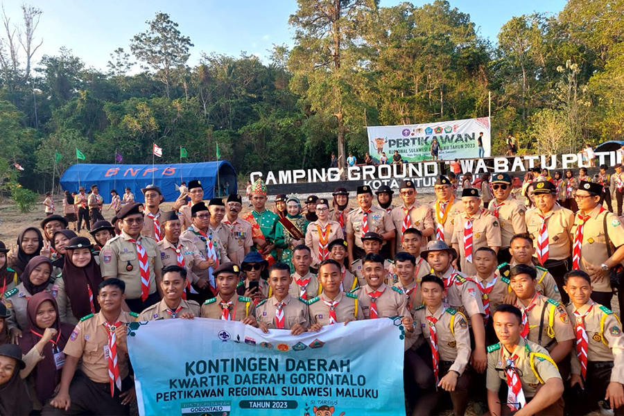 KLHK Gelar Kemah Bakti Pertikawan Regional Sulawesi-Maluku 2023 Di TWA Batu Putih Bitung